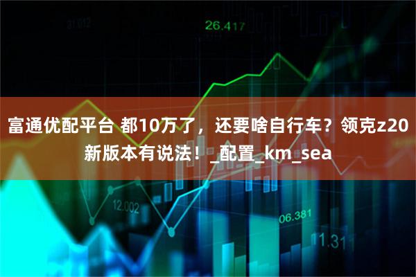 富通优配平台 都10万了,还要啥自行车?领克z20新版本有说法!_配置_km_sea